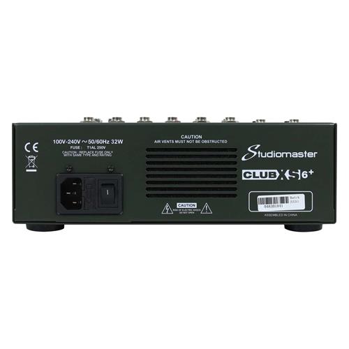 CONSOLA PASIVA 6 CH CON USB/BT/FX