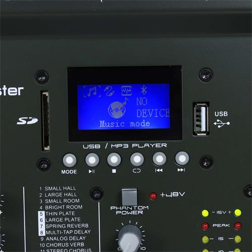 CONSOLA PASIVA 8 CH CON USB/BT/FX