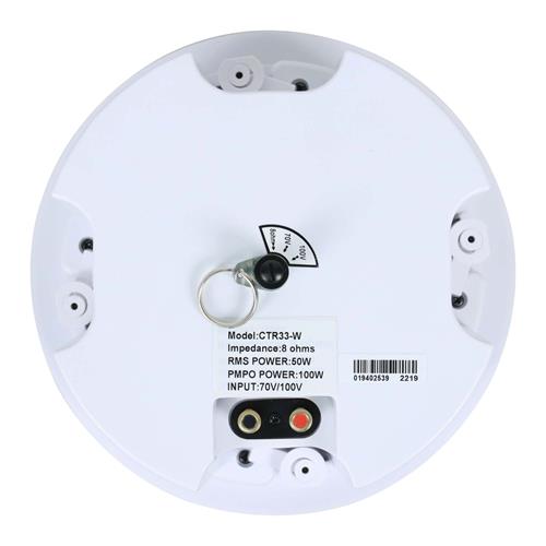 PARLANTE 6.5" PARA TUMBADO RESISTENTE AL FUEGO 100W PRO BLANCO