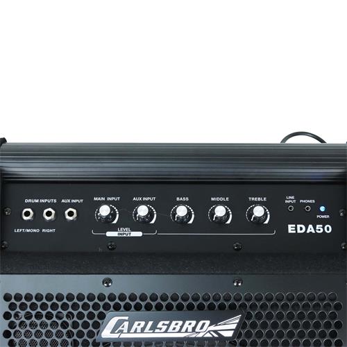AMPLIFICADOR PARA BATERIA EDA 50W 1X10