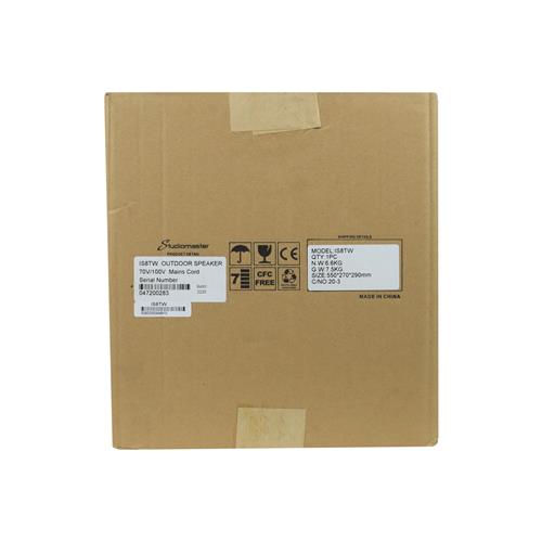 PARLANTE 8" PARA EXTERIOR 70/100V 60W CALIDAD BLANCO