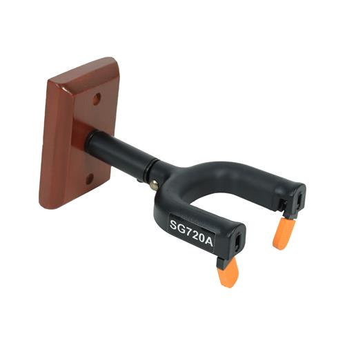 SOPORTE PARA GUITARRA CON SEGURO PARA PARED ACABADO MADERA