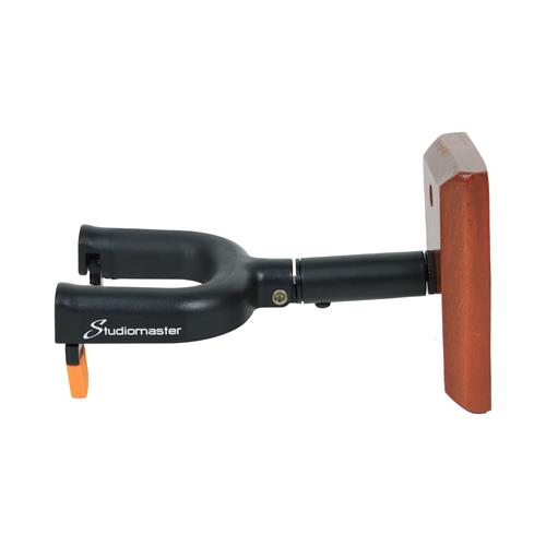 SOPORTE PARA GUITARRA CON SEGURO PARA PARED ACABADO MADERA