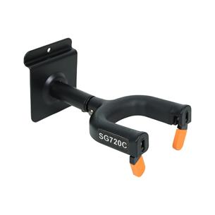 SOPORTE PARA GUITARRA CON SEGURO PARA PARED RANURADA