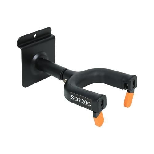 SOPORTE PARA GUITARRA CON SEGURO PARA PARED RANURADA