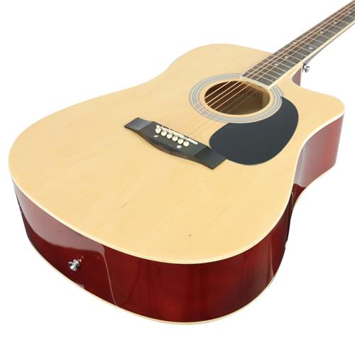 GUITARRA ACUSTICA 41 PULG. NATURAL PACK CALIDAD