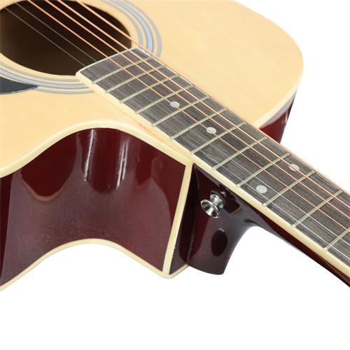 GUITARRA ACUSTICA 41 PULG. NATURAL PACK CALIDAD