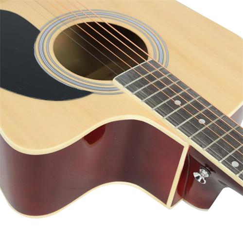 GUITARRA ELECTROACUSTICA 41 PULG. NATURAL PACK CALIDAD