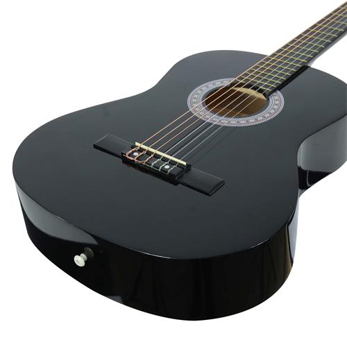 GUITARRA CLASICA 39 PULG. NEGRO PACK CALIDAD