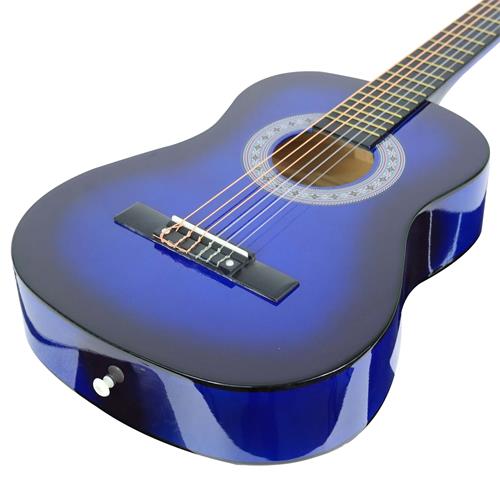 GUITARRA CLASICA 34 PULG. AZUL SUNB. PACK
