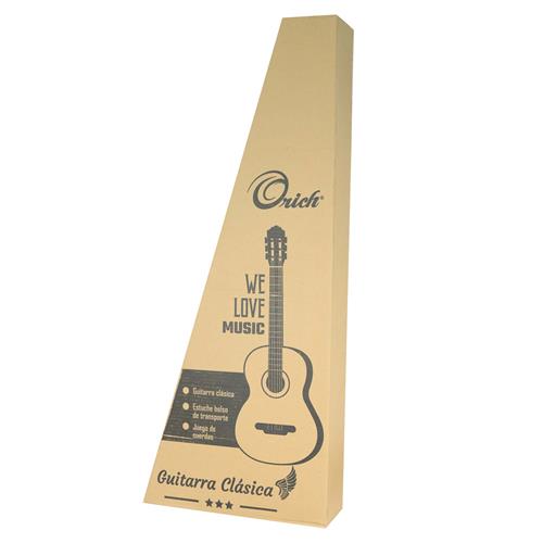 GUITARRA CLASICA 34 PULG. NATURAL PACK