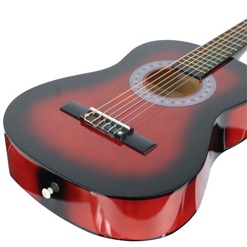 GUITARRA CLASICA 34 PULG. ROJO SUNB. PACK