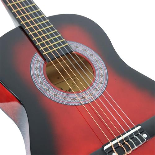 GUITARRA CLASICA 34 PULG. ROJO SUNB. PACK