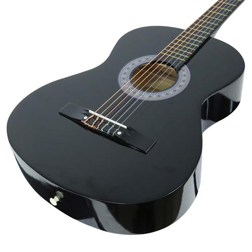 GUITARRA CLASICA 38 PULG. NEGRO PACK