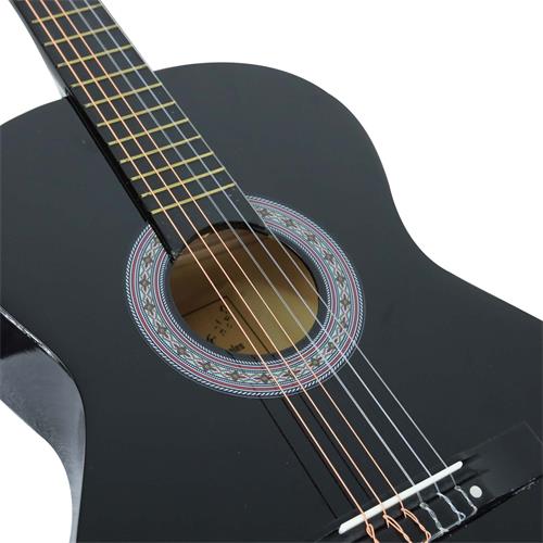 GUITARRA CLASICA 38 PULG. NEGRO PACK