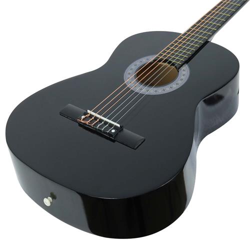 GUITARRA CLASICA 39 PULG. NEGRO PACK