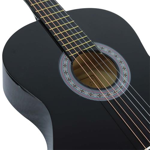 GUITARRA CLASICA 39 PULG. NEGRO PACK