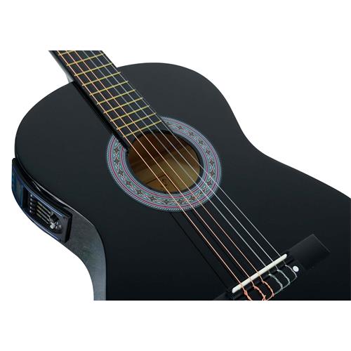 GUITARRA ELECTROCLASICA 39 PULG. NEGRO PACK