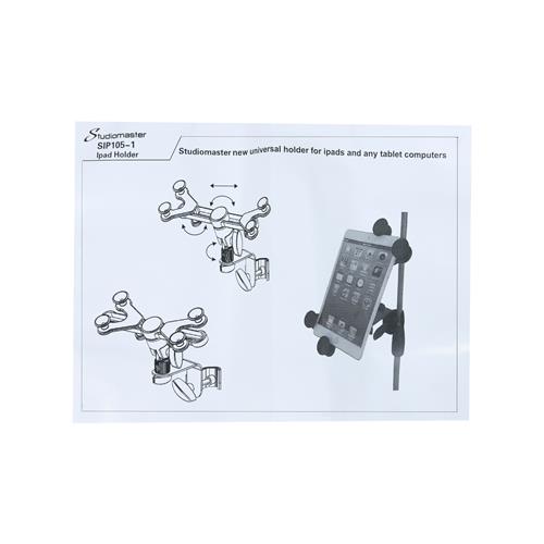 SOPORTE PARA TABLET 7"-14" PARA PEDESTAL MICROFONO
