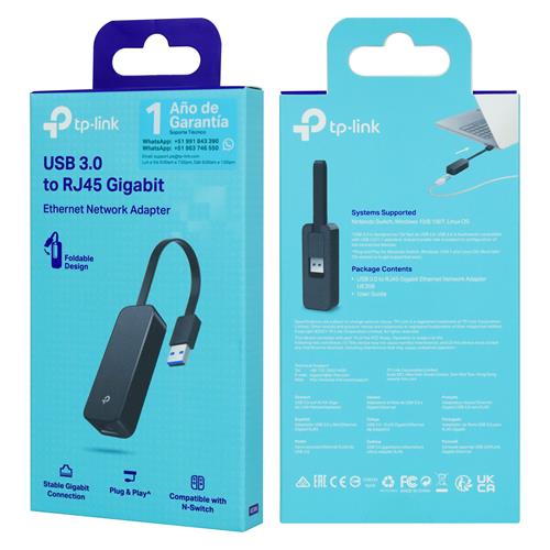 ADAPTADOR USB 3.0 A LAN (RJ-45 GIGABIT) - CLA