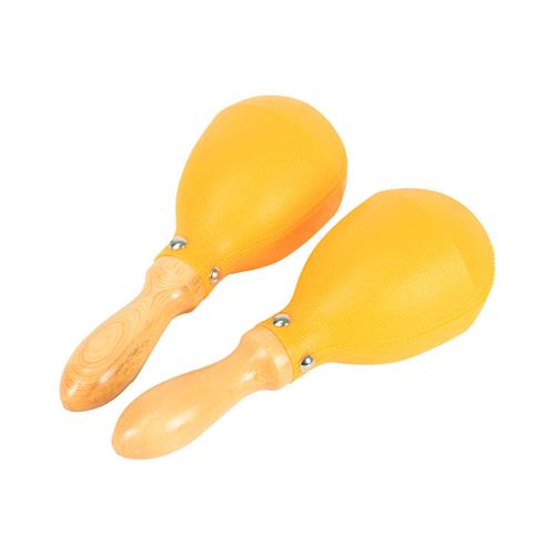 MARACAS PLASTICO AMARILLO X 2P