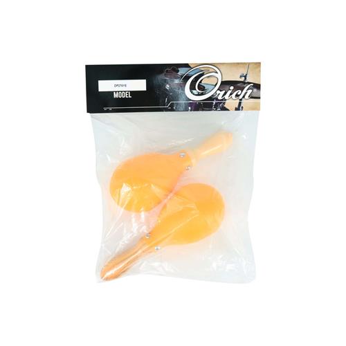MARACAS PLASTICO AMARILLO X 2P