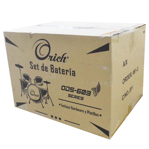 BATERIA ACUS. 5PCS COMPLETO ROJO SPARK - OFERTA
