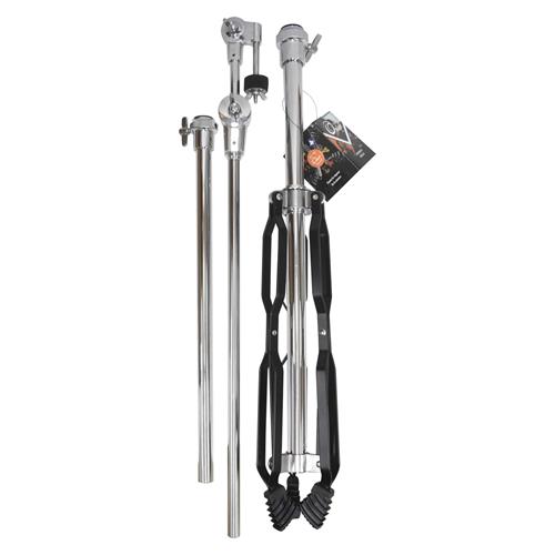 PEDESTAL P/PLATILLO C/BOOM CROMADO/NEGRO