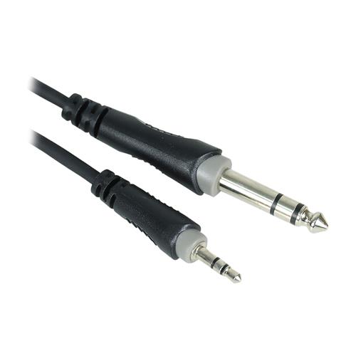 Cable AUDIO 1 PLUG 3.5 ST X 1 PLUG 6.3 S