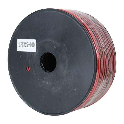 CABLE PARA PARLANTE X ROLLO (100MT) ROJO/NEGRO 22