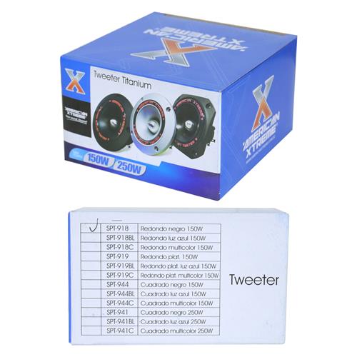 TWEETER TITANIUN PLAST. REDONDO 150W