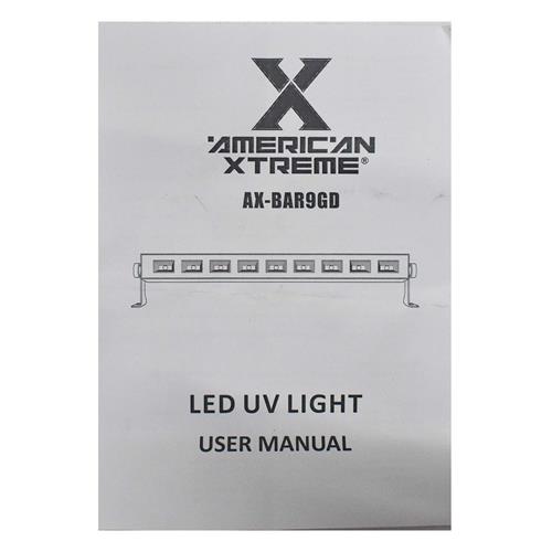LUZ LED BARRA 9x3W DORADO