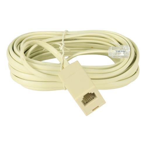 CABLE TELEFONO PLANO BEIGE 4MT - CLA