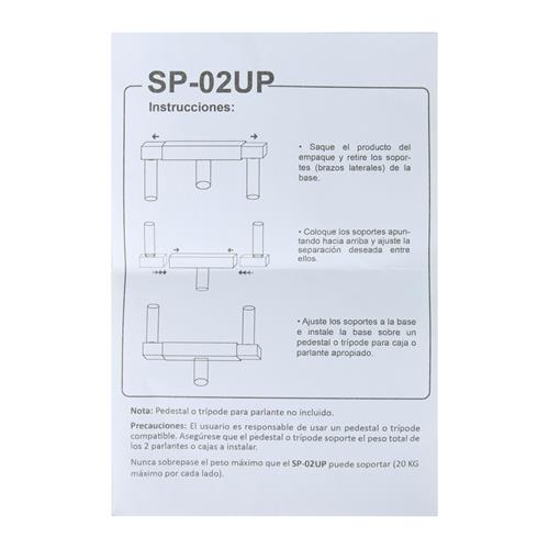 SOPORTE DOBLE PARA PEDESTAL DE CAJA