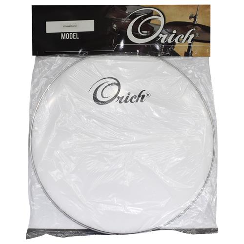 PARCHE 26 PULG. PARA BOMBO DE MARCHA BLANCO PURO 0.25MM