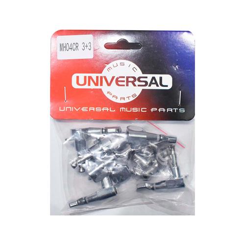 CLAVIJERO PARA GUITARRA 3PCS X LADO CROMADO X 6P