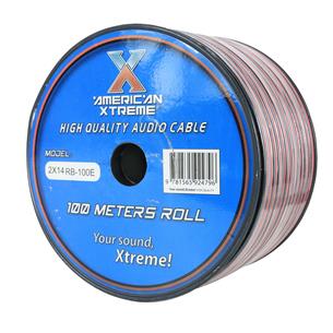 CABLE PARA PARLANTE X ROLLO (100MT) ROJO/NEGRO 14