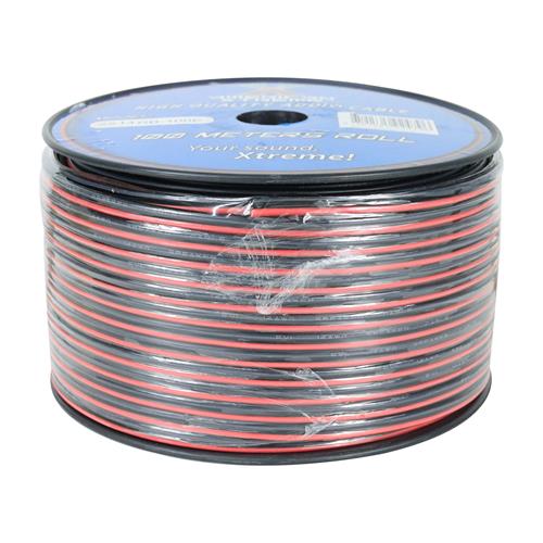 CABLE PARA PARLANTE X ROLLO (100MT) ROJO/NEGRO 14