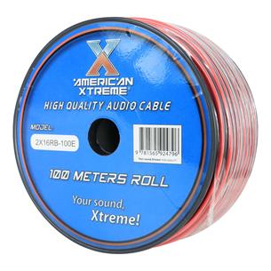 CABLE PARA PARLANTE X ROLLO (100MT) ROJO/NEGRO 16