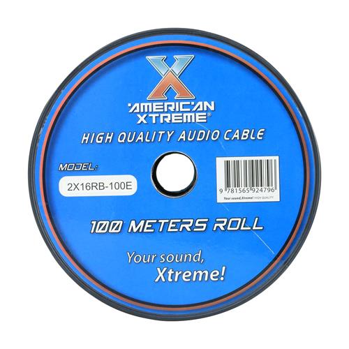CABLE PARA PARLANTE X ROLLO (100MT) ROJO/NEGRO 16