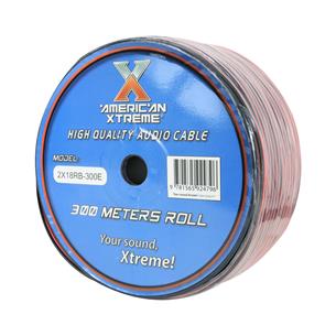 CABLE PARA PARLANTE X ROLLO (300MT) ROJO/NEGRO 18