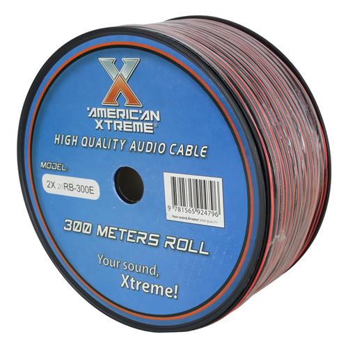 CABLE PARA PARLANTE X ROLLO (300MT) ROJO/NEGRO 20