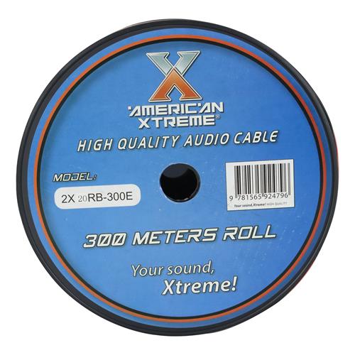 CABLE PARA PARLANTE X ROLLO (300MT) ROJO/NEGRO 20