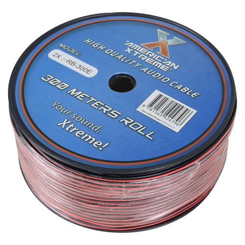 CABLE PARA PARLANTE X ROLLO (300MT) ROJO/NEGRO 20