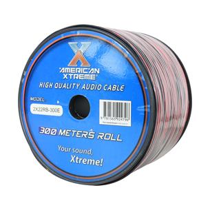 CABLE PARA PARLANTE X ROLLO (300MT) ROJO/NEGRO 22