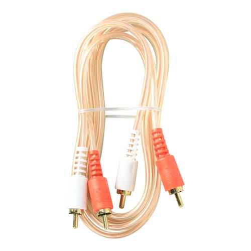 CABLE AUDIO 2 PLUG RCA X 2 PLUG RCA 1.5MT TRANSP.