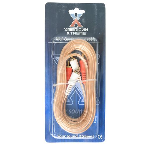 CABLE AUDIO 2 PLUG RCA X 2 PLUG RCA 3MT TRANSP.