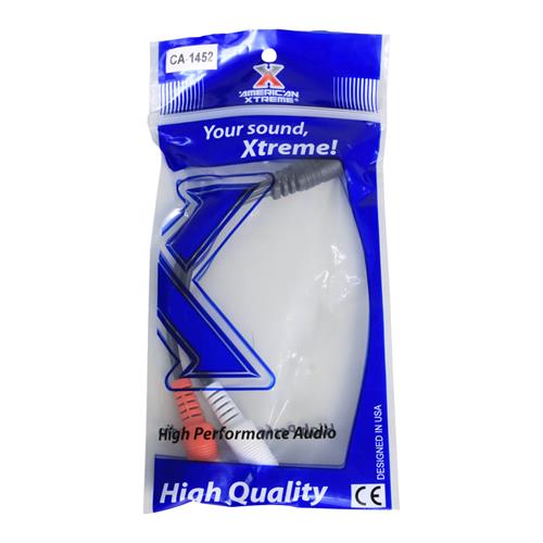 CABLE AUDIO Y 2 JACK RCA X 1 PLUG RCA CORTO