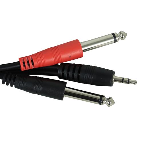 CABLE AUDIO 1 PLUG 3.5 ST X 2 PLUG 6.3MN 1.8MT S-G