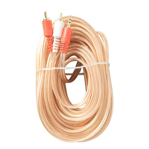 CABLE DISCMAN 2 PLUG RCA X 1 PLUG 3.5 ST 12MT TRANS